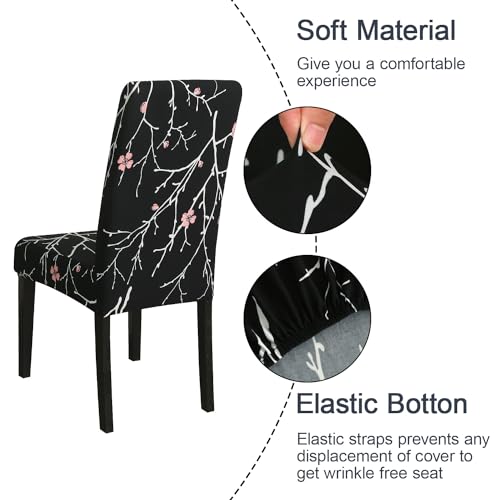 Pattern Chair Covers for Dining Room Set of 6
