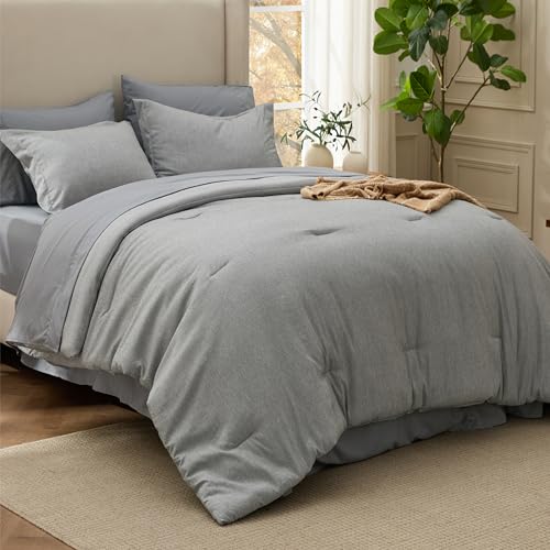 Full Comforter Set Dark Grey