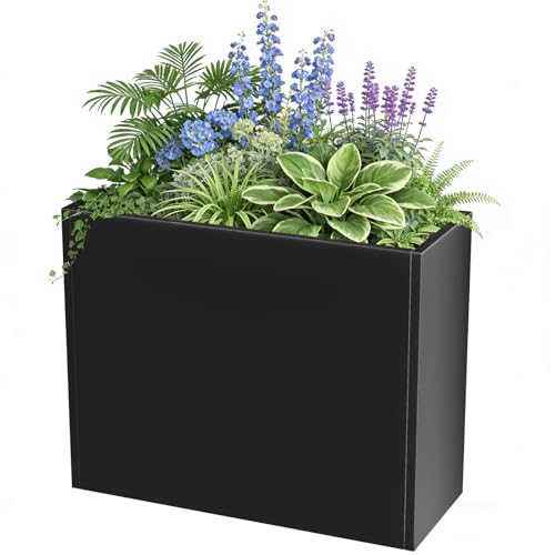 Metal Planter Box for Outdoor Plants 36" L x 12" W x 26" H