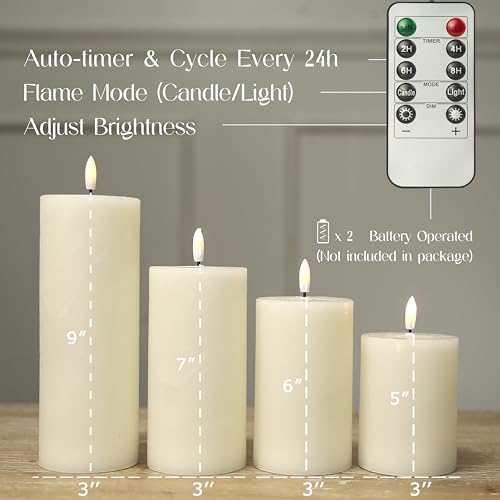 Flameless Candles (4 Count)