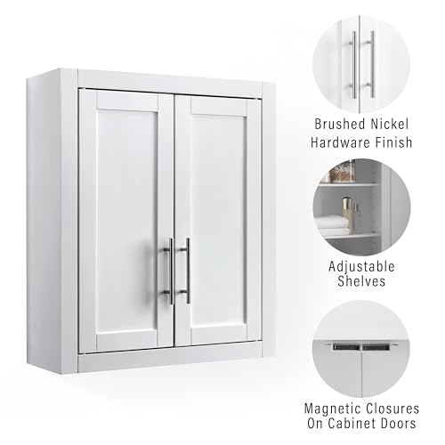 Savannah Wall Mounted Bathroom Storage Medicine Cabinet with Shelves
