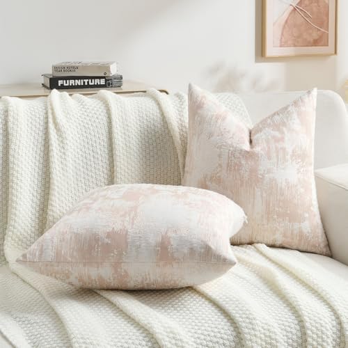 Pack of 2 Faux Cashmere Throw Pillow Covers 22x22 Inch (2 Count)