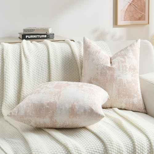 Pack of 2 Faux Cashmere Throw Pillow Covers 20x20 Inch (2 Count)