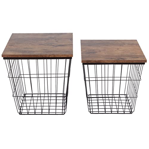 End Tables Square Nesting Tables Set of 2 (2 Count)