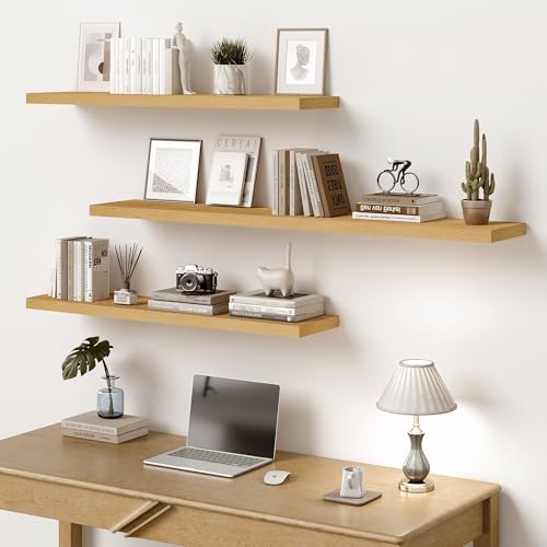 10 Inch Deep Floating Shelves for Wall 55” Set of 2 (2 Count)