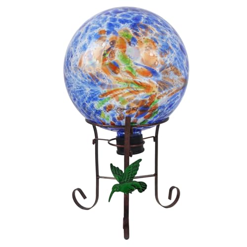 10" Diameter Garden Gazing Balls with Metal Stand for Garden