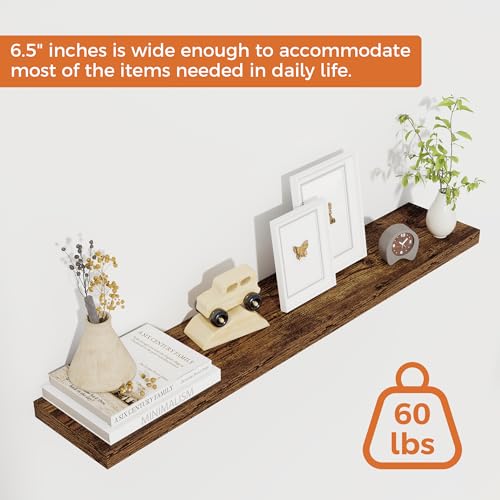 36Inch Floating Shelves for Wall 2 Pack Wood Shelves for Kitchen (2 Count)