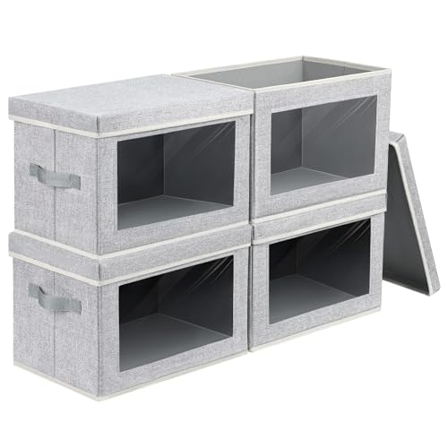 Storage Baskets with Lids (4 Count)