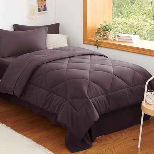Twin XL Comforter Set Cocoa Powder
