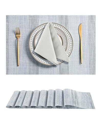 LightSteel Blue Placemats Set of 8 (8 Count)