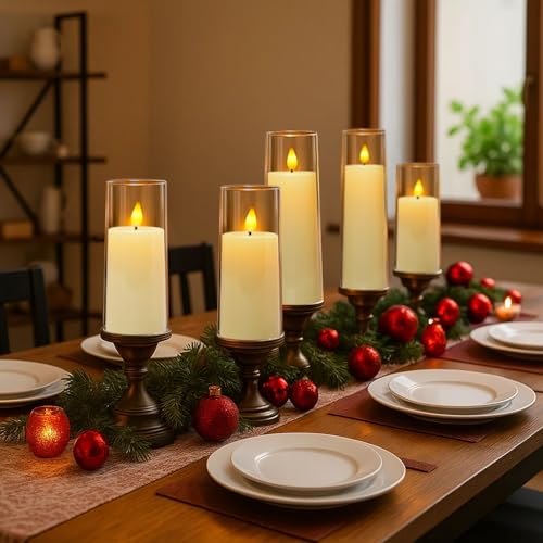 Ivory Flameless Candles with Remote (9 Count)