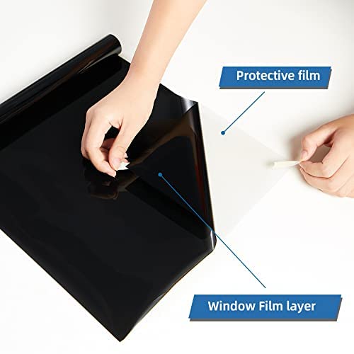 One Way Window Privacy Film with Tools (32.25 Sq Ft)
