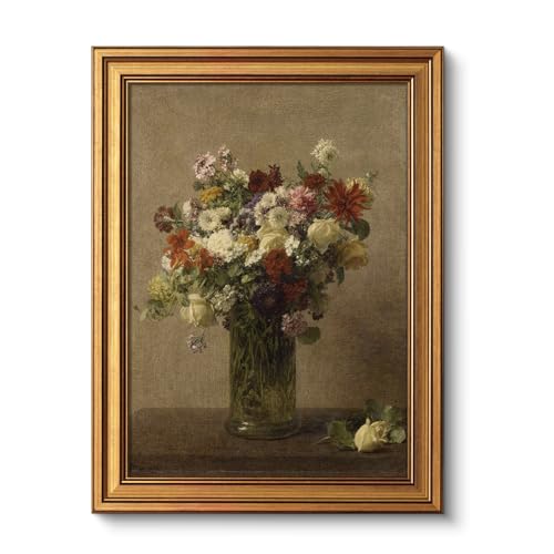 Vintage Gold Framed Wall Art for Living Room