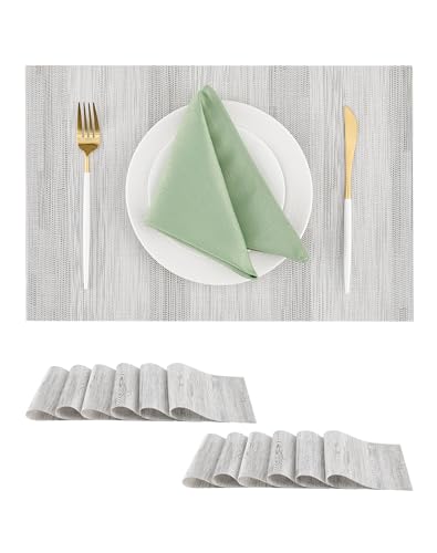 Lightsteel Black Placemats Set of 12 (12 Count)