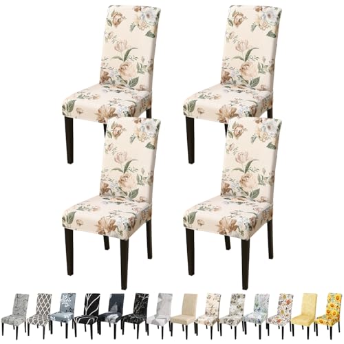 Pattern Chair Covers for Dining Room Set of 4