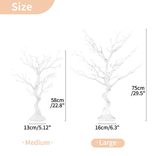 White Ornament Tree (2 Count)