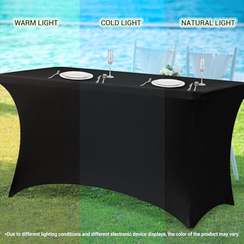 4ft Stretch Spandex Table Cover (2 Count)