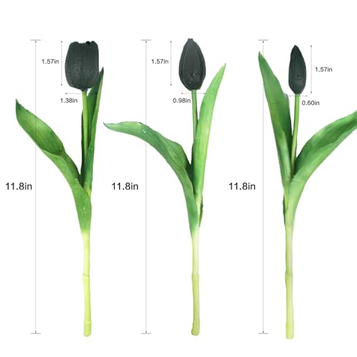 15pcs Artificial Tulips Flowers (15 Count)
