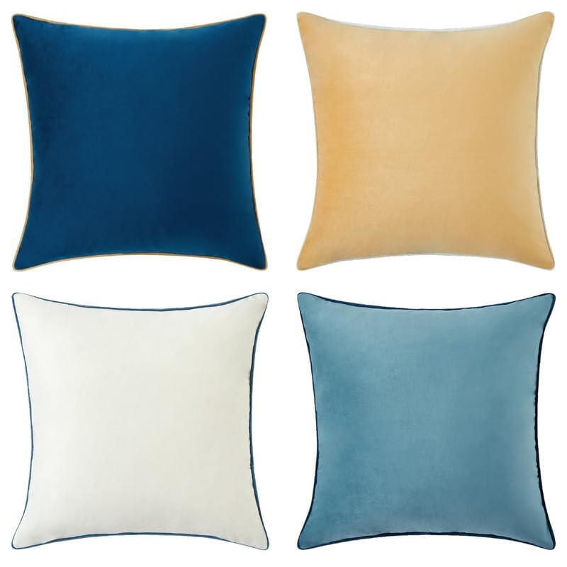 Decorative Throw Pillow Covers Cushion Cases (4 Count)