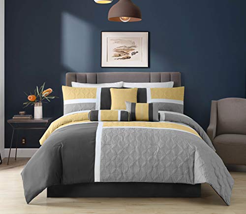 Upland 7 Piece Quilted Patchwork Comforter Set