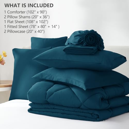 King Size Comforter Set Lyons Blue
