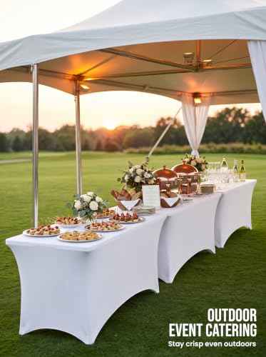Bulk 10 Pack 6Ft Tablecloths for Hotels (10 Count)