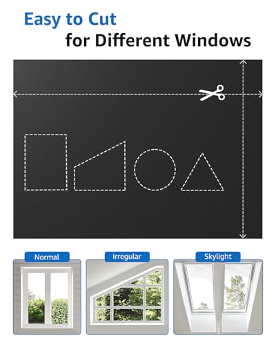 Blackout Curtains for Bedroom Portable 13"x40" Blackout Shades (5.33 Sq Ft)