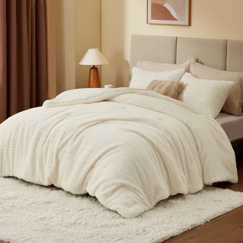 Faux Fur Queen Comforter Set