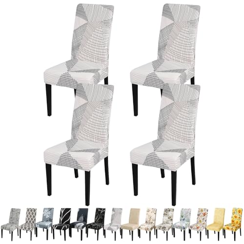 White Chair Covers for Dining Room Set of 4