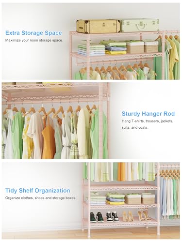E11 Heavy Duty Closet Garment Rack