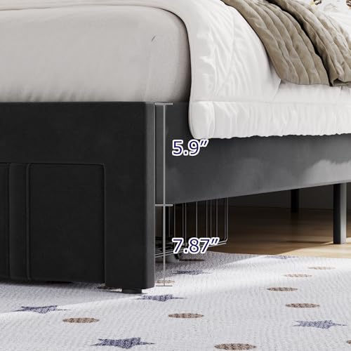 Twin Size Bed Frame with Storage Drawer