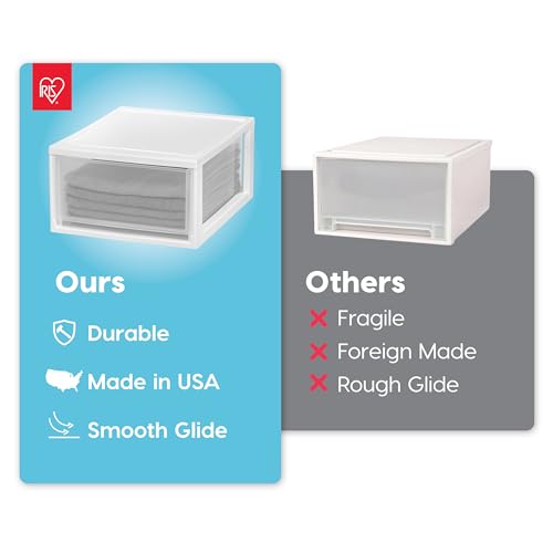 2 Pack 30 Qt. Stacking Drawer Organizer with Sliding Drawer (2 Count)
