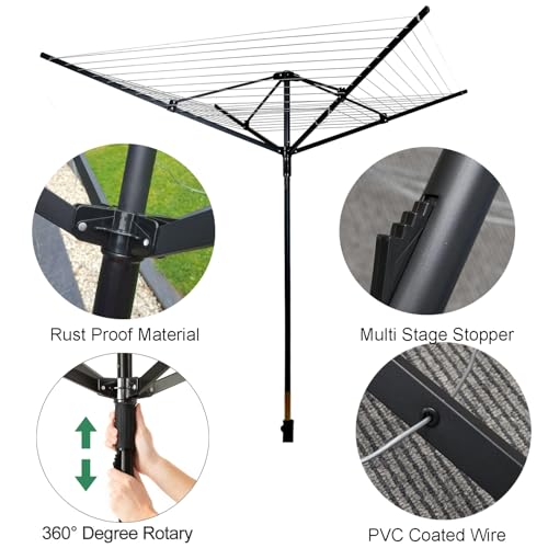 Outdoor Umbrella Drying Rack
