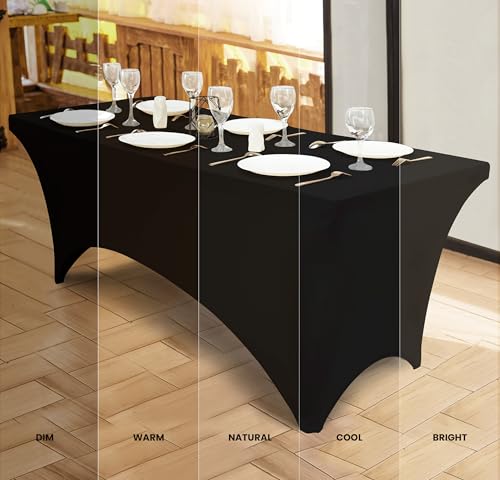 Bulk 10 Pack 6Ft Tablecloths for Hotels (10 Count)
