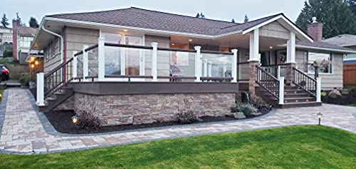Faux Stacked Stone Left Corner Panel 12.5" x 11.25" in Desert Sunrise Color for Do It Yourself Friendly Home Improvement Projects