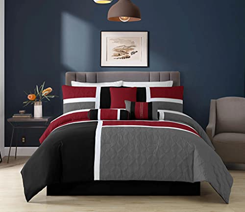 Upland 7 Piece Quilted Patchwork Comforter Set