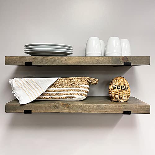 Rustic Shelves with J (2 Count)