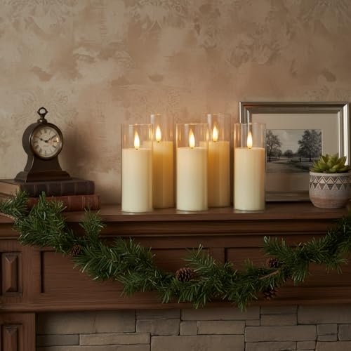 Ivory Flameless LED Pillar Candles (9 Count)
