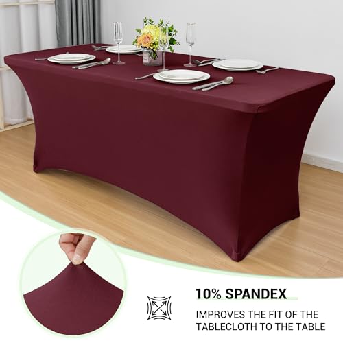 6ft Stretch Spandex Table Cover (2 Count)