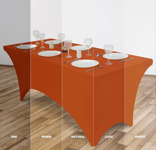 Spandex Table Cloth 2 Pack [6FT (2 Count)