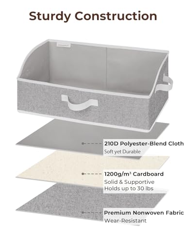 Closet Storage Bins Trapezoid (3 Count)
