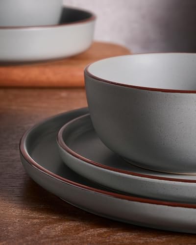 Mercury 16 Piece Stoneware Plates and Bowls