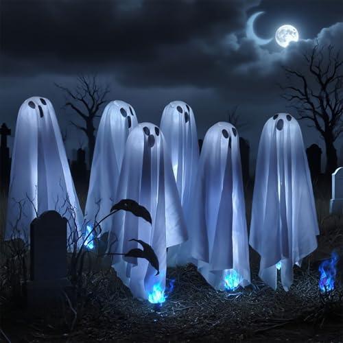 Halloween Solar Ghost Lights Outdoor Decorations (Solar Ghost)