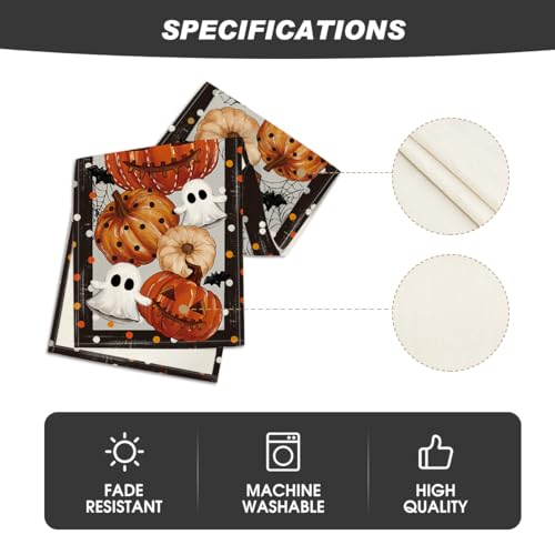 210 GSM Halloween Table Runner Home Party Decor 13x60 Inch