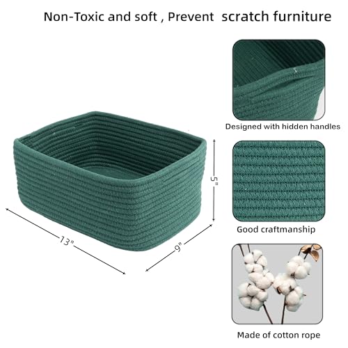 Small Woven Storage Baskets for Shelves (3 Count)