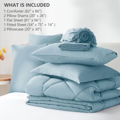 Full Size Comforter Sets Light Blue