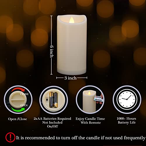 Flickering Flameless Candles with Remote and Timers