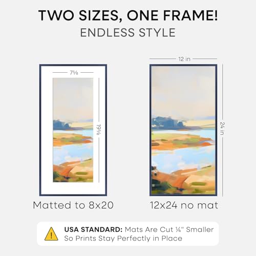 12x24 Blue Picture Frame