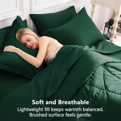 King Size Comforter Set Emerald Green
