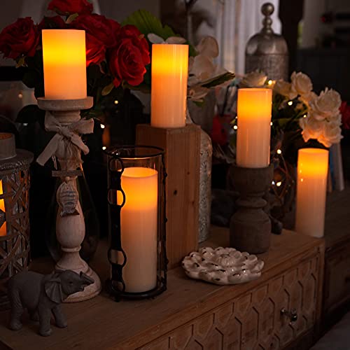 Real Wax Flickering Flameless Candles Battery Operated (2 Count)